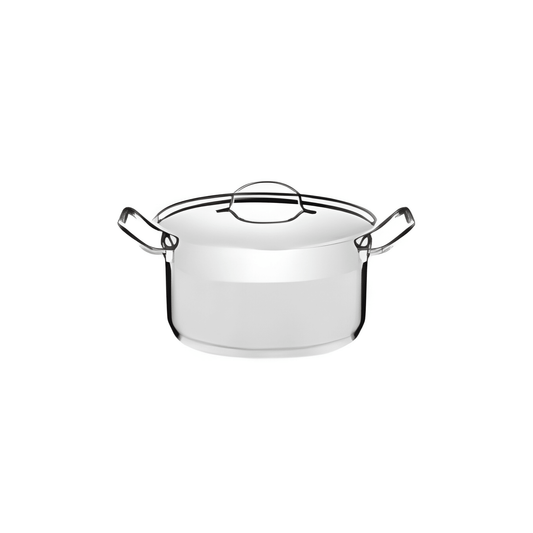 Tramontina Professional 24 cm 6.1 L stainless steel deep casserole dish with flat lid-62624/240