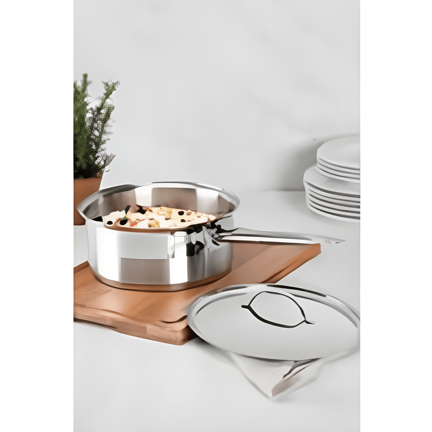 Tramontina Professional 20 cm 2.9 L stainless steel saucepan with flat lid-62621/200