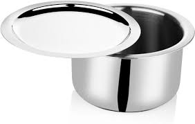 S. Steel Tope Flat Bottom Tej 23 with Cover- TFB-23