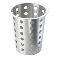 Stainless Cutlery Cylinder 9.5x13.8cm-CUT CYL