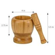 Mortar and Pestle Bamboo-B-962