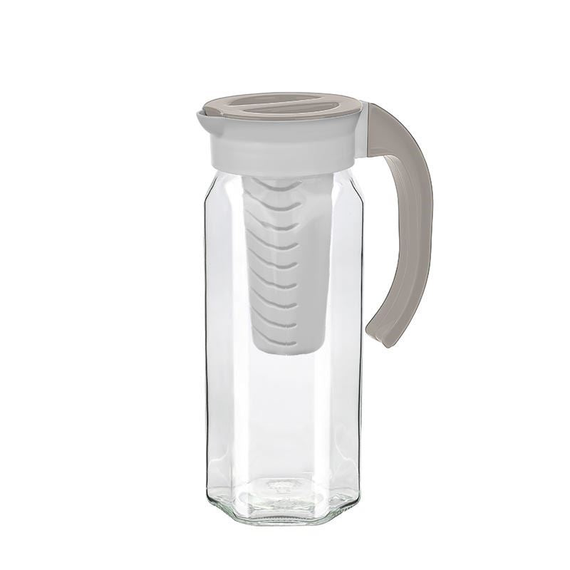 FLAY DETOX JUG WITH LID & HANDLE (BLACK / COFFEE / TURQUOISE) 1500ML-KC-108