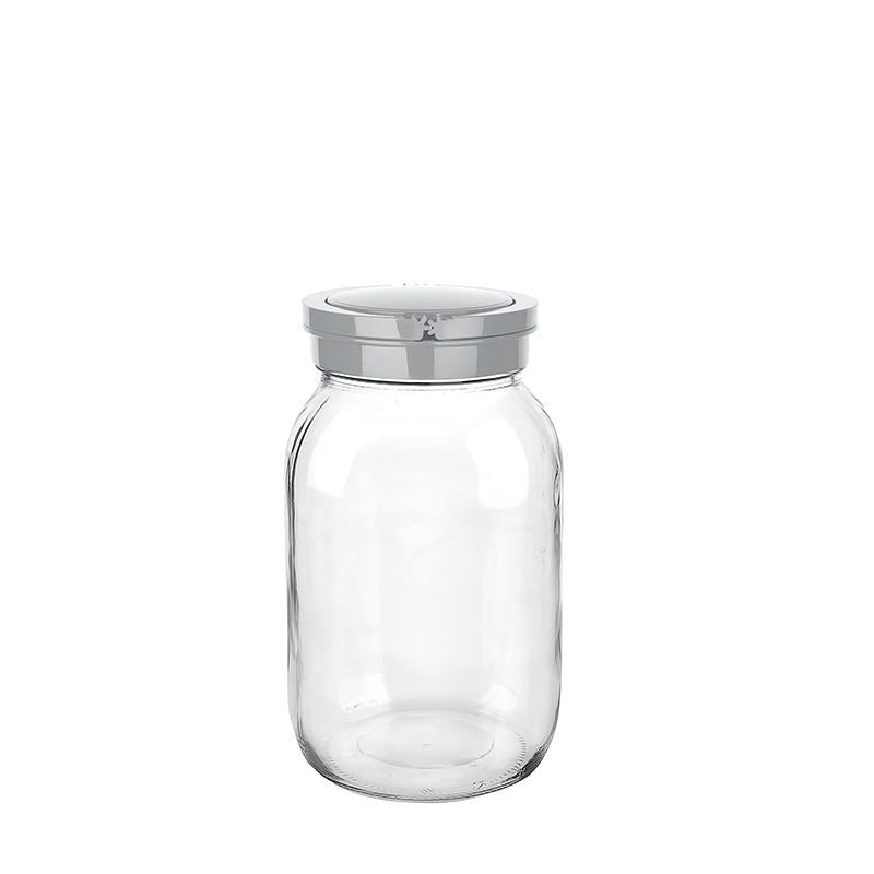 NISH JAR WITH LID (BLACK / TURQUOISE / COFFEE / GREY)2000ML - KC-370