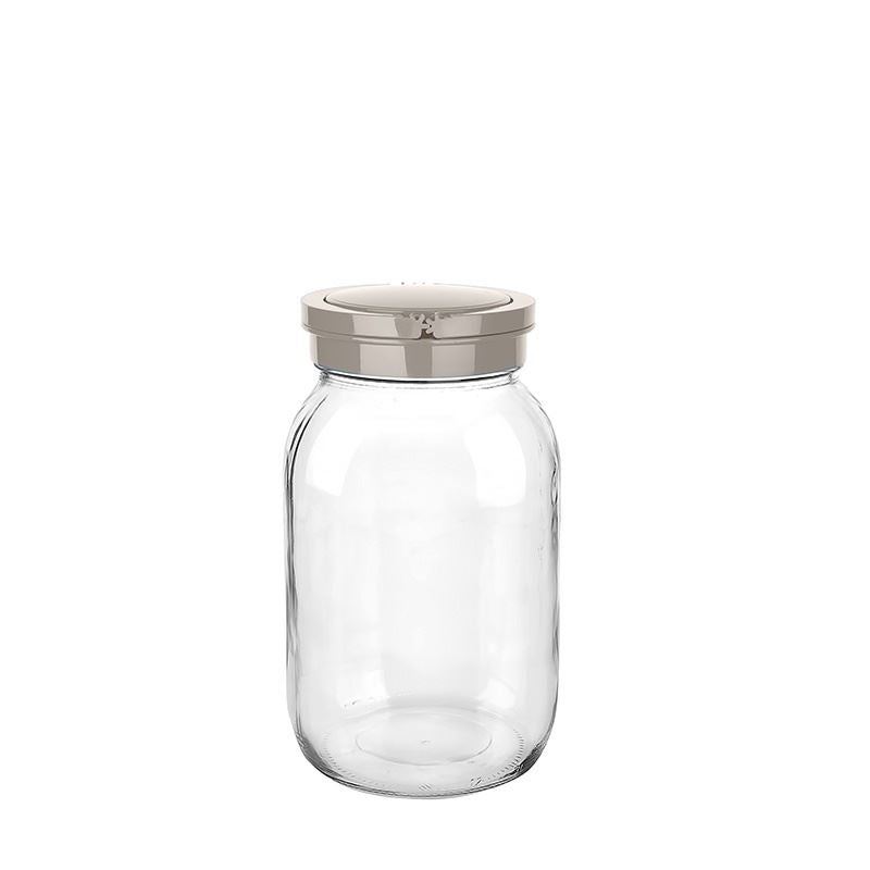 NISH JAR WITH LID (BLACK / TURQUOISE / COFFEE / GREY)2000ML - KC-370