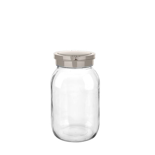 NISH JAR WITH LID (BLACK / TURQUOISE / COFFEE / GREY)2000ML - KC-370