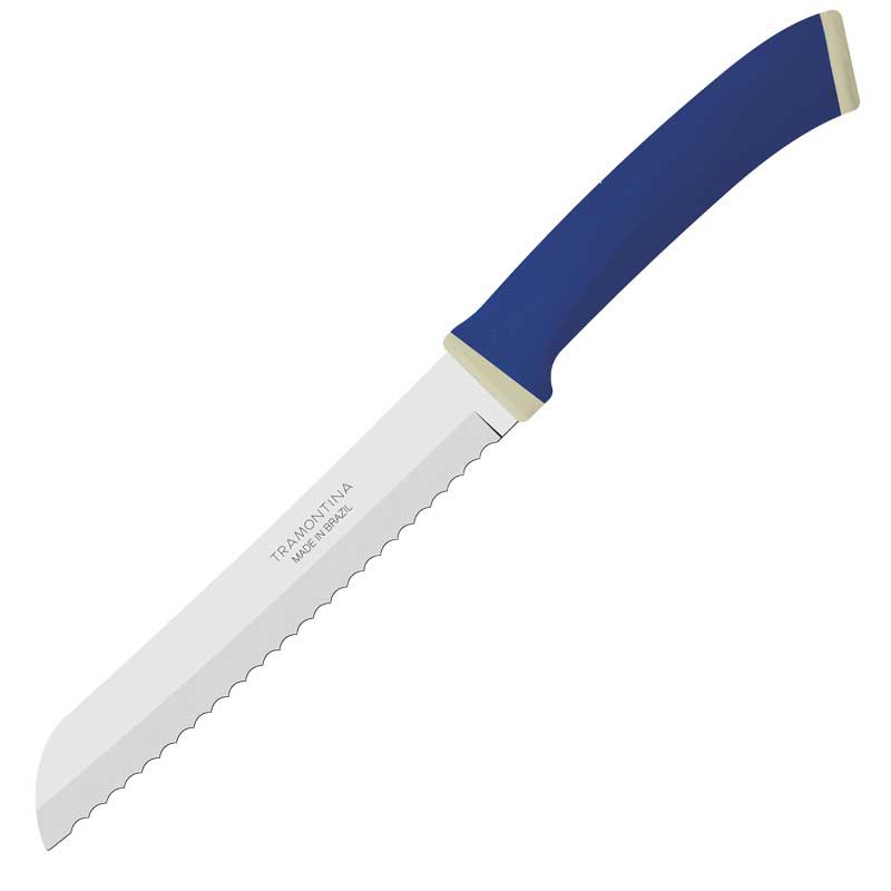 Bread Knife Felice Blue Handle 7''- 23489/117