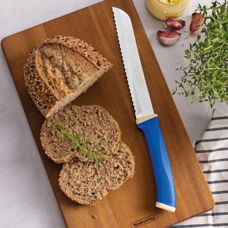 Bread Knife Felice Blue Handle 7''- 23489/117