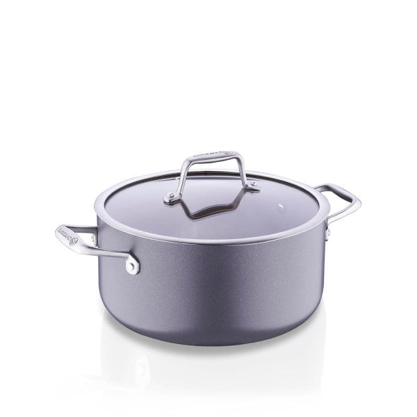 Korkmaz Boena Casserole with Glass Lid 24x12.5cm-6.9L- A3952