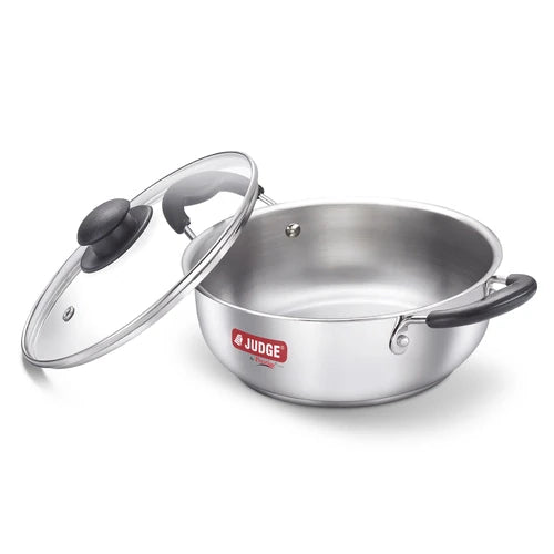 Judge Classic SS Kadai With Glass Lid 24cm- 37271