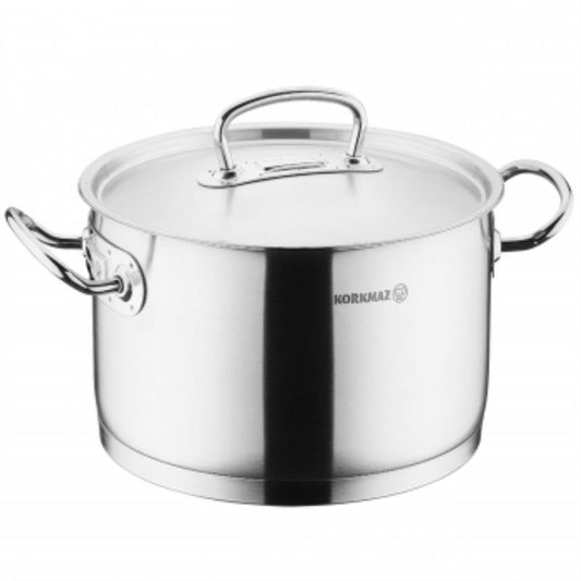 Korkmaz Proline Casserole with Stainless Steel Lid 16x10cm-2L-A1160