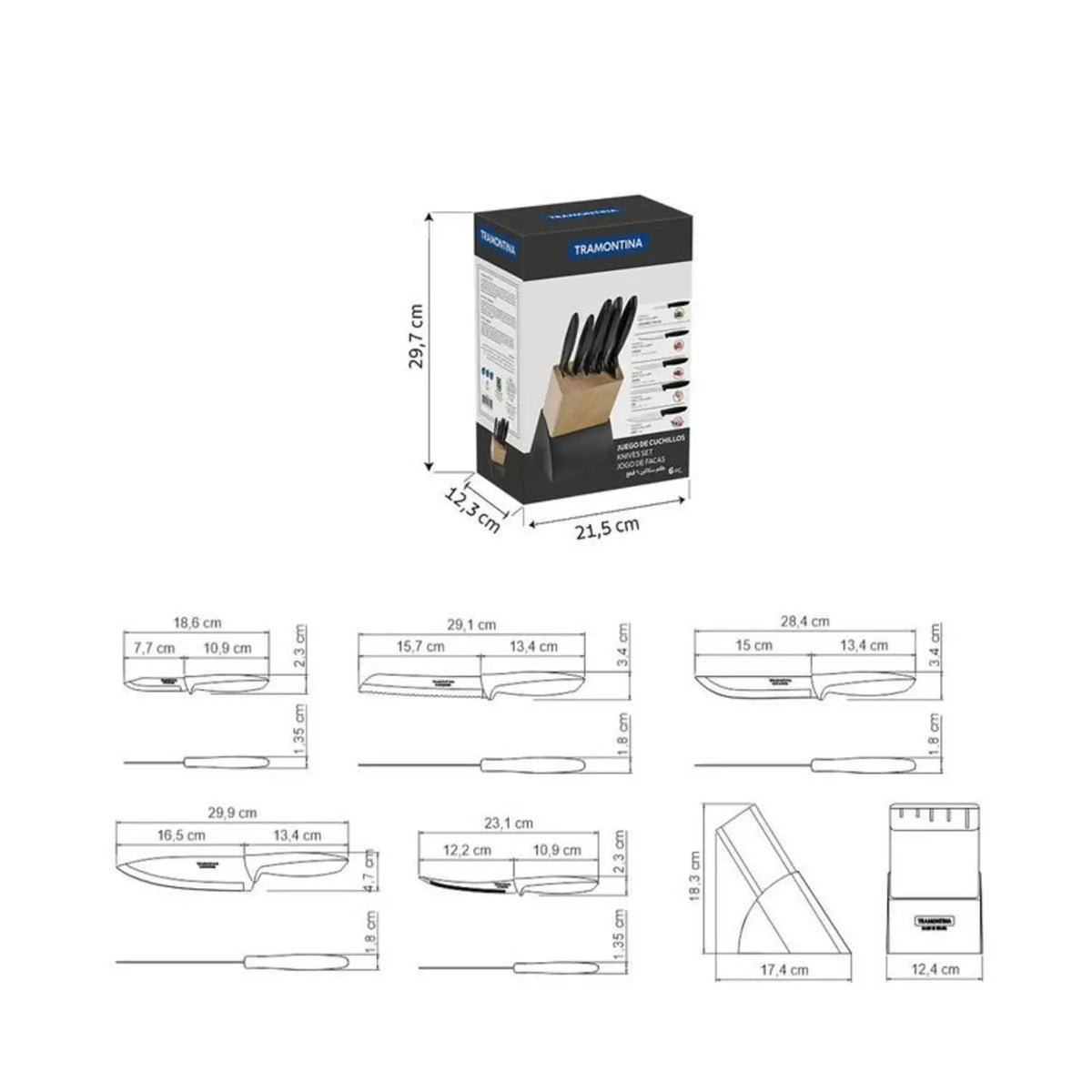 WW Knives 6 Pc Set Plenus- 23498/072