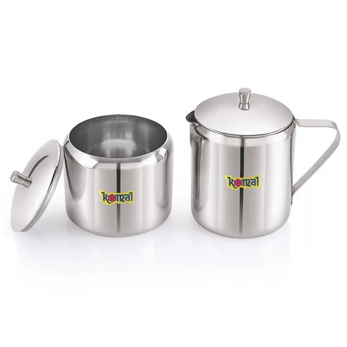 Milk & Sugar With Lid Small- MSWL