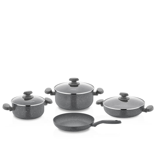 Korkmaz Mia Granite 7 Piece Cookware Set - A1146