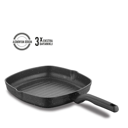 Korkmaz Ornella Aluminium Square Grill Frying pan 28x28cm - A1120