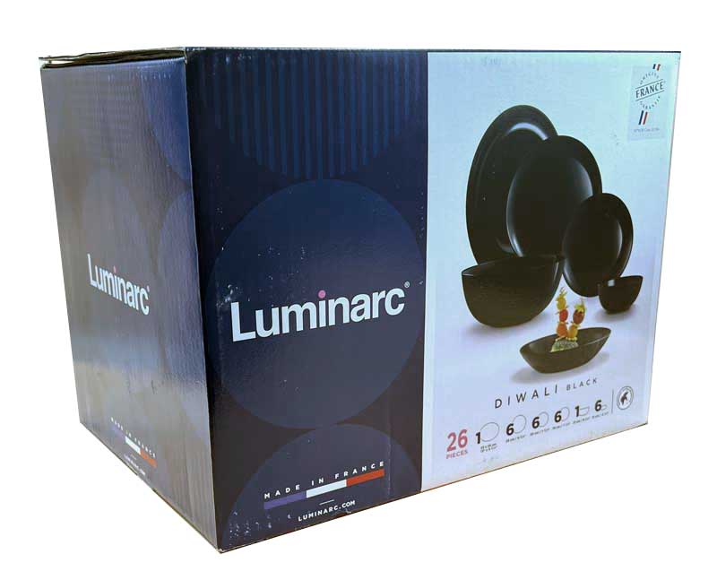 Luminarc Diwali Black Table Set 26pcs
