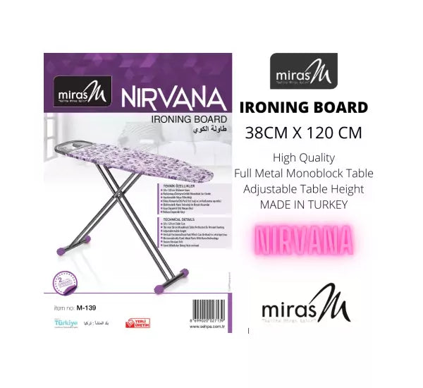 Miras Ironing Board Nirvana 38x120cm - 8699020027139
