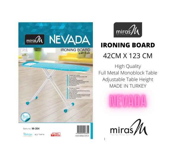 Miras Ironing Board Nevada 42x123cm - 8699020026354