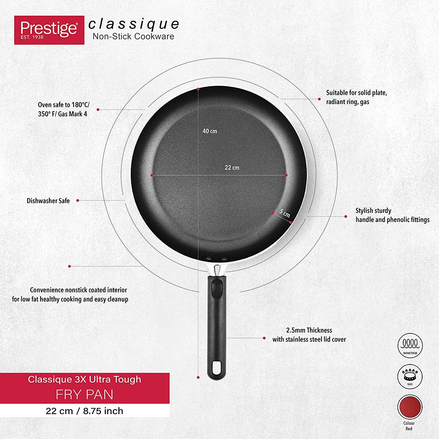 Prestige Fry Pan 22cm - 15921