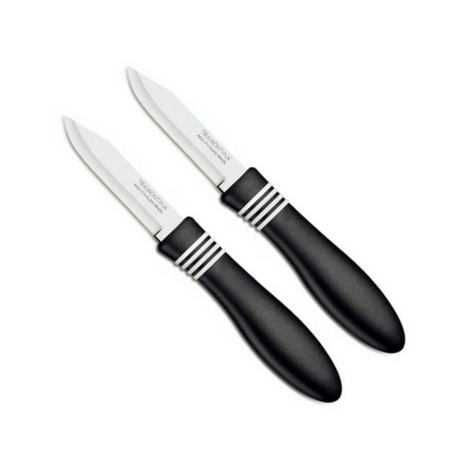 Tramontina Paring Knives 2pcs Set Cor & Cor Black - 23461/203
