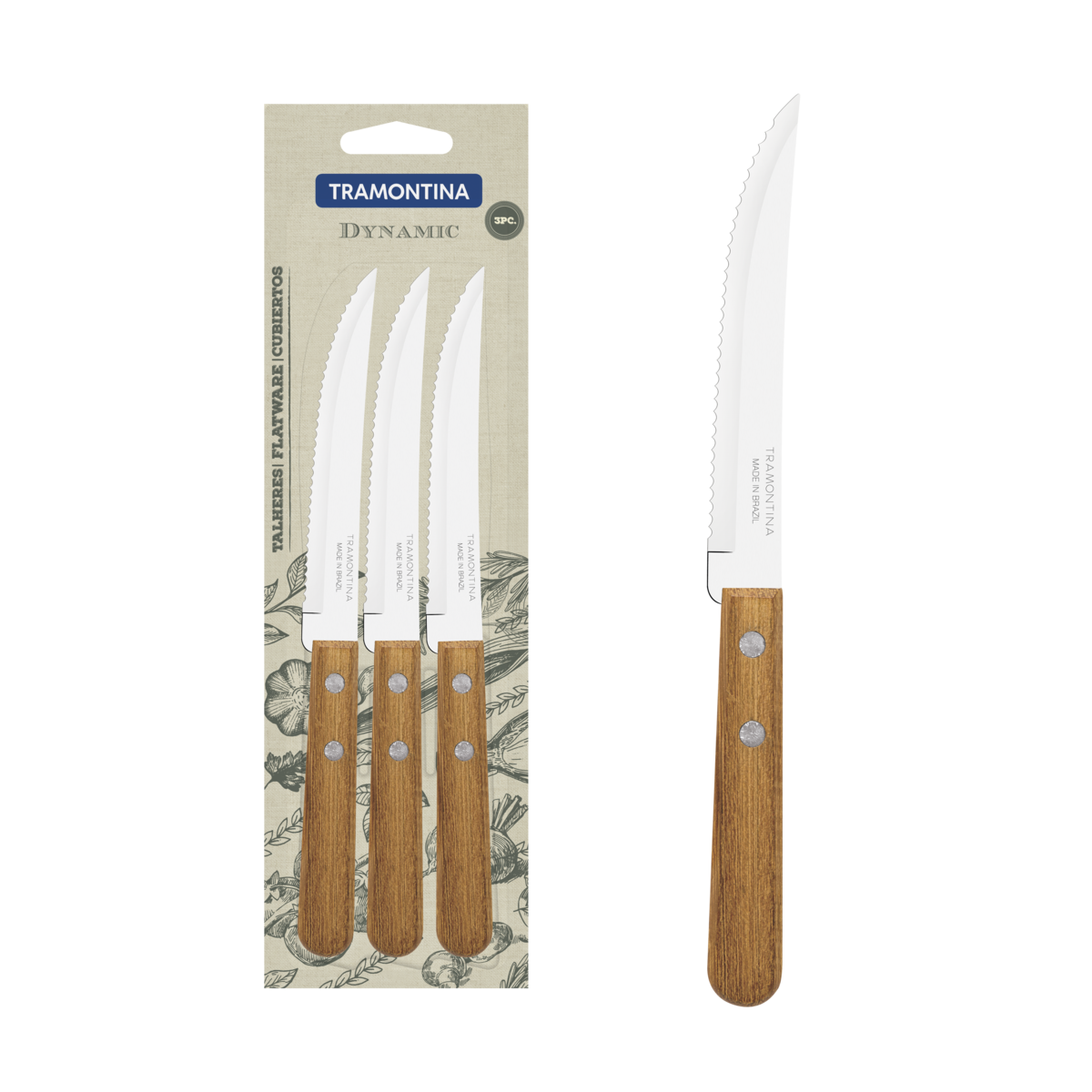 Tramontina Steak Knife 3pcs Set - 22300/305